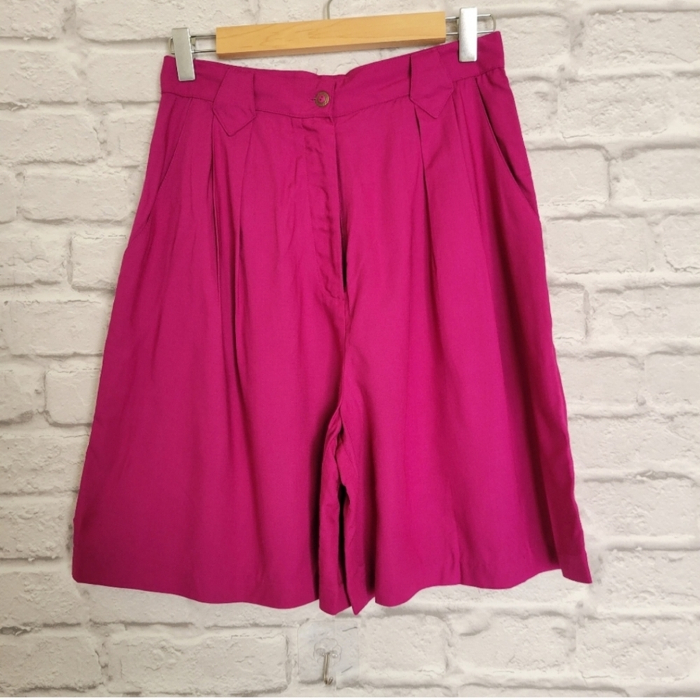 Hunter's Run Fuchsia purple Wide leg shorts size 10